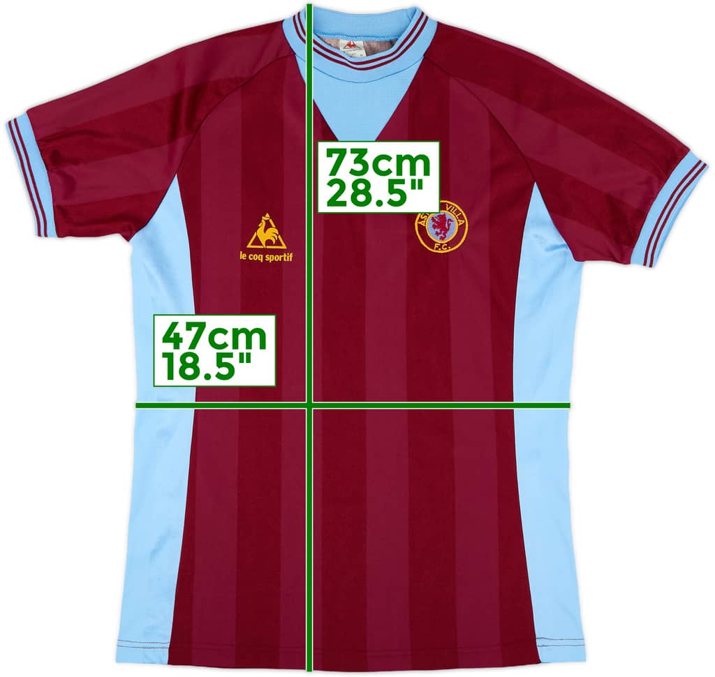 1983-84 Aston Villa Home Shirt - 10/10 - (M)