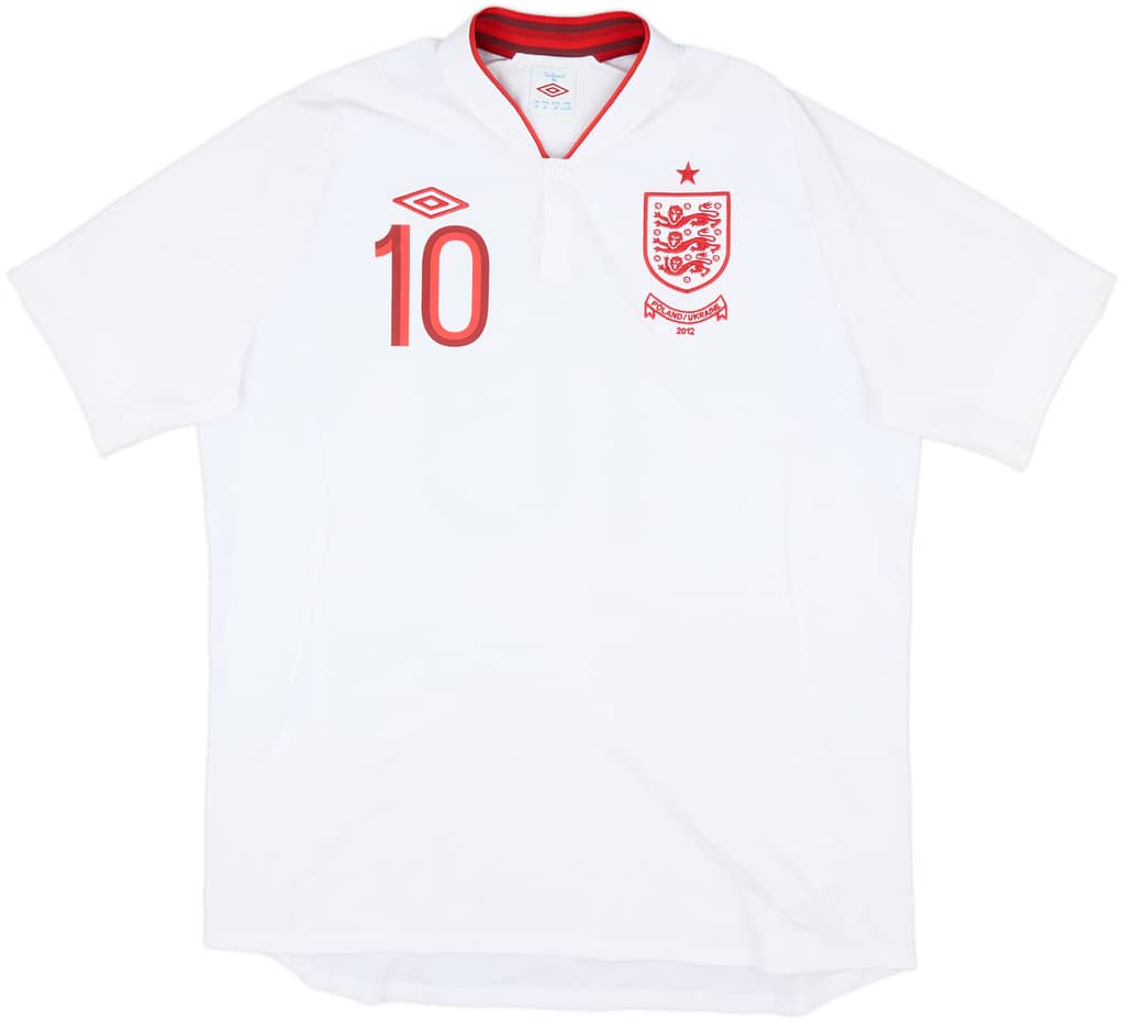 2012-13 England 'Poland/Ukraine' Home Shirt Rooney #10