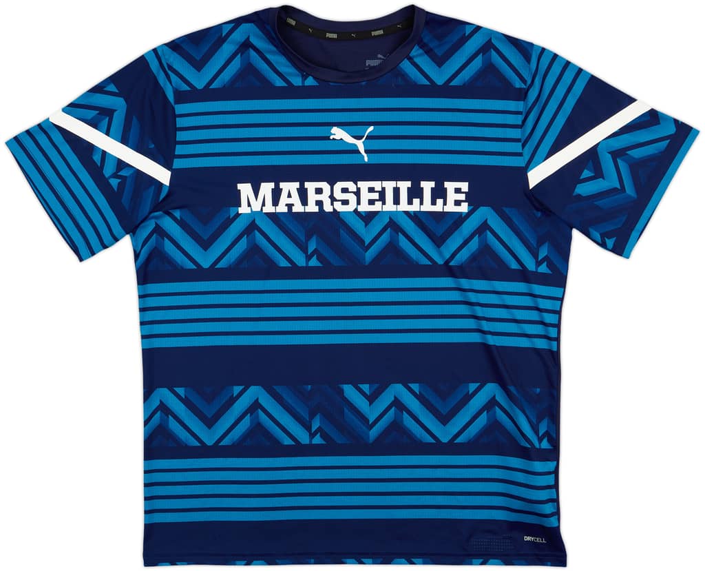 2021-22 Olympique Marseille Puma Training Shirt - 9/10 - (L)