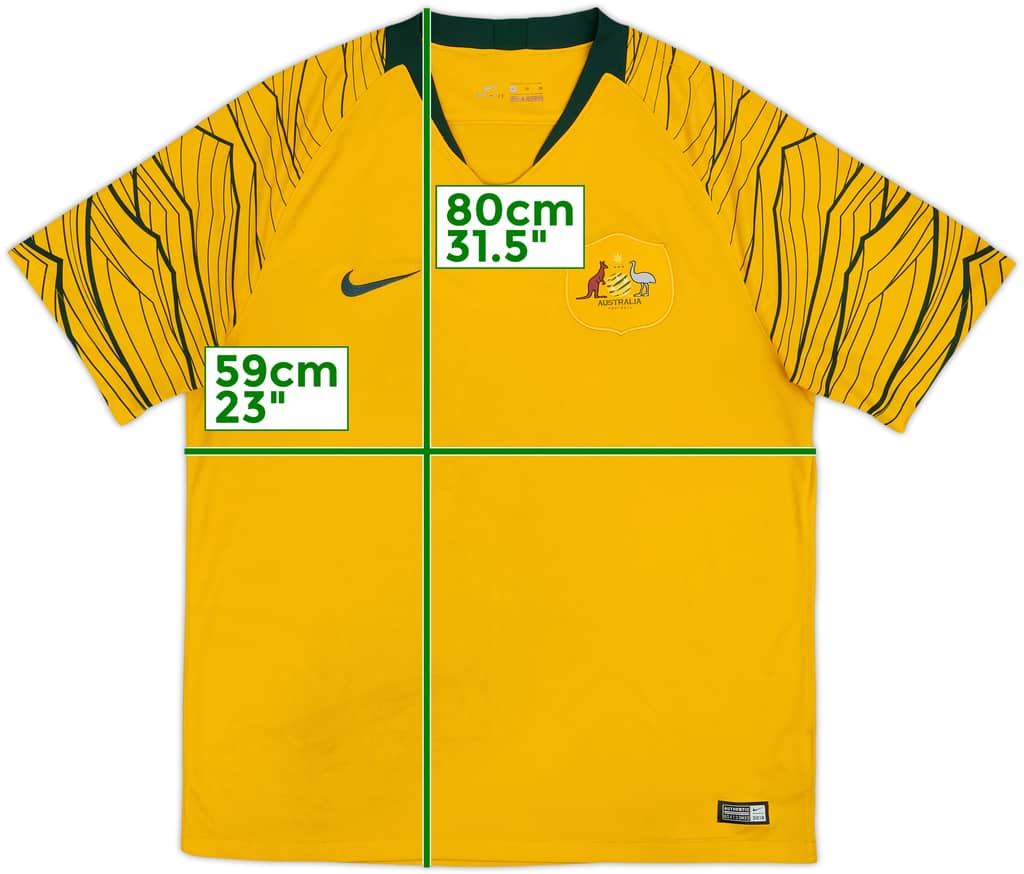2018-20 Australia Home Shirt - 7/10 - (XL)
