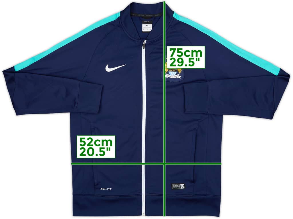 2015-16 Manchester City Nike Track Jacket - 8/10 - (M)