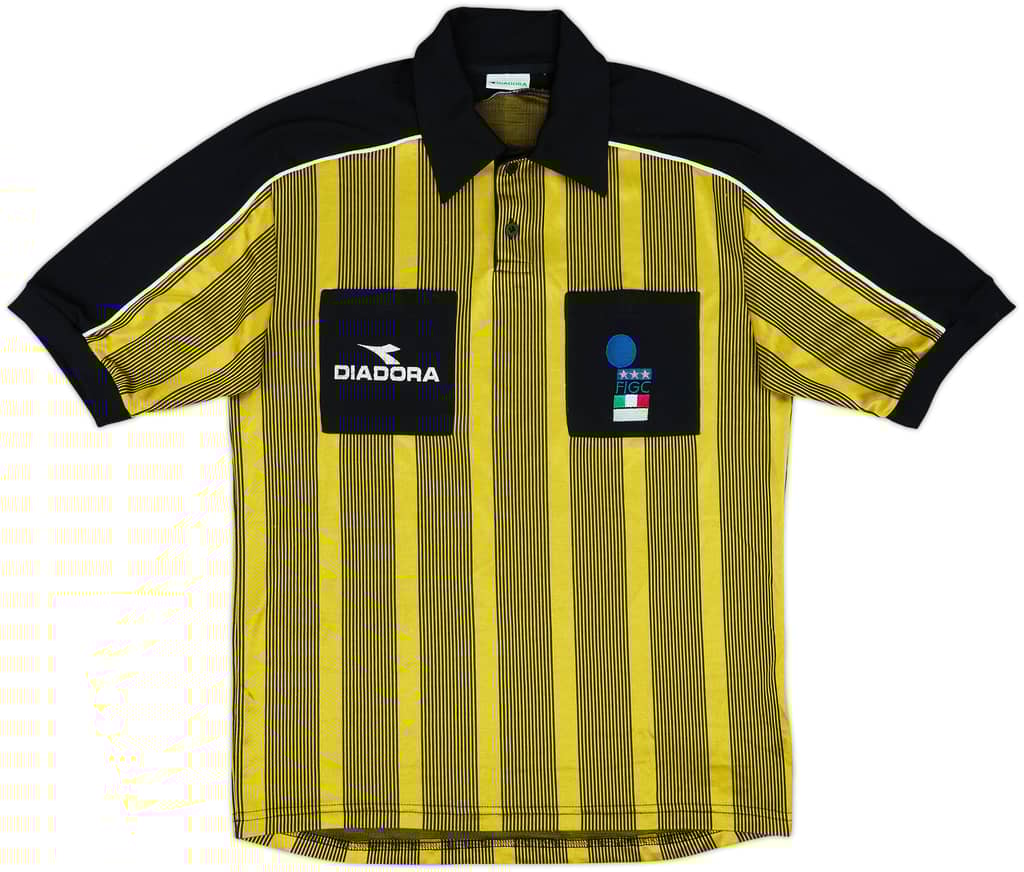 1999-00 Italy FIGC Diadora Referee Shirt - 8/10 - (M)