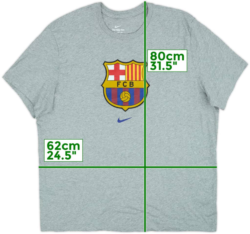 2023-24 Barcelona Nike Cotton Tee - 8/10 - (XXL)