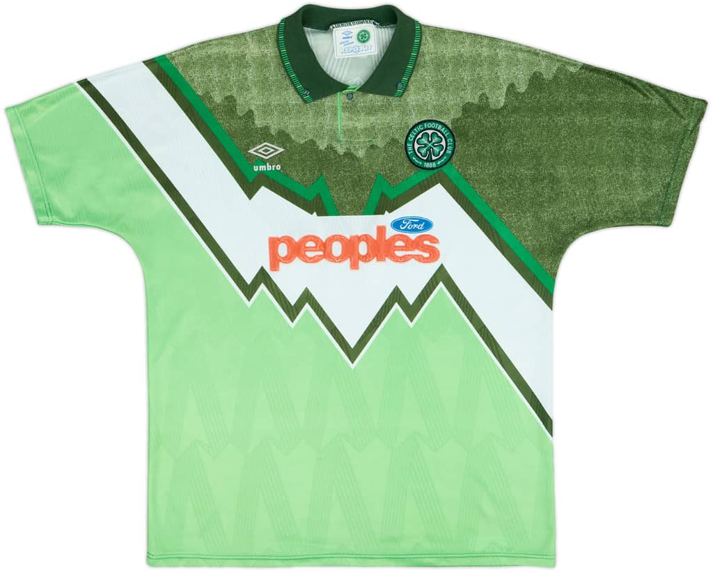 1991-92 Celtic Away Shirt - 8/10 - (XL)