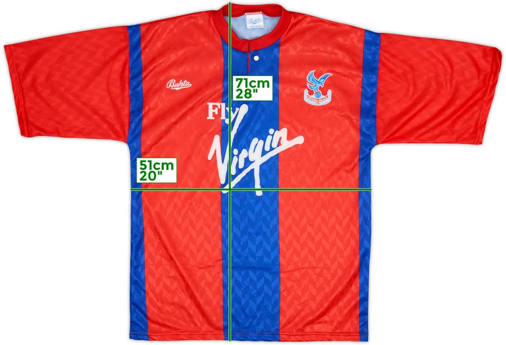 1991-92 Crystal Palace Home Shirt - 9/10 - (S)