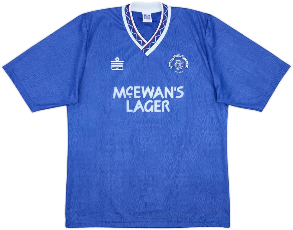 1990-92 Rangers Home Shirt - 8/10 - (L)