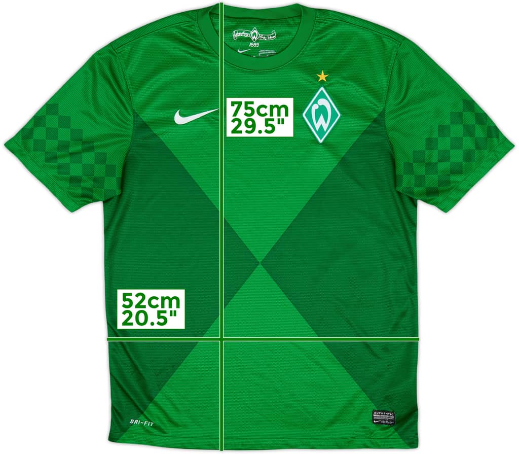 2012-13 Werder Bremen Home Shirt - 9/10 - (M)