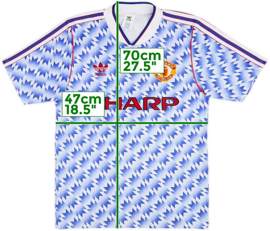 1990-92 Manchester United Away Shirt - 8/10 - (S)