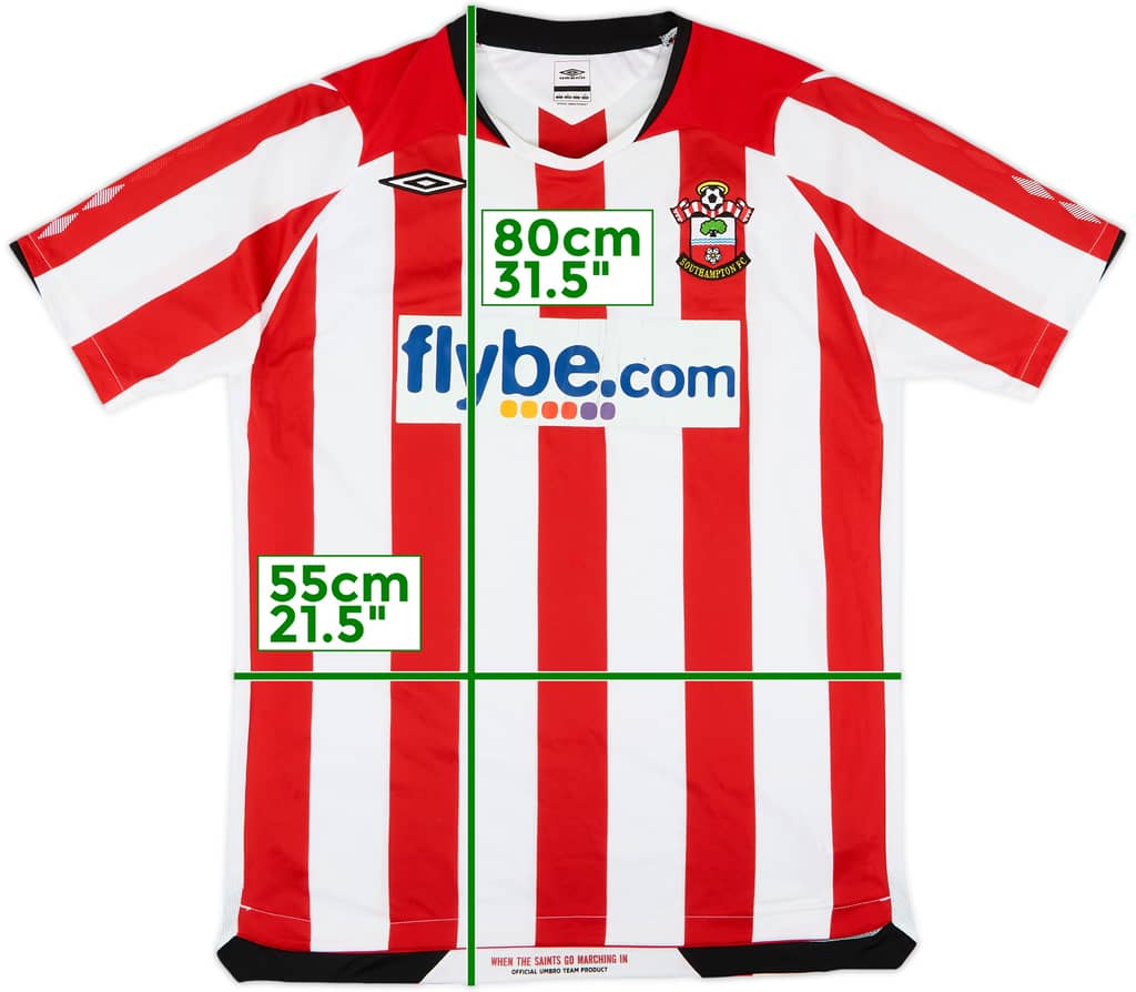 2008-10 Southampton Home Shirt - 5/10 - (L)