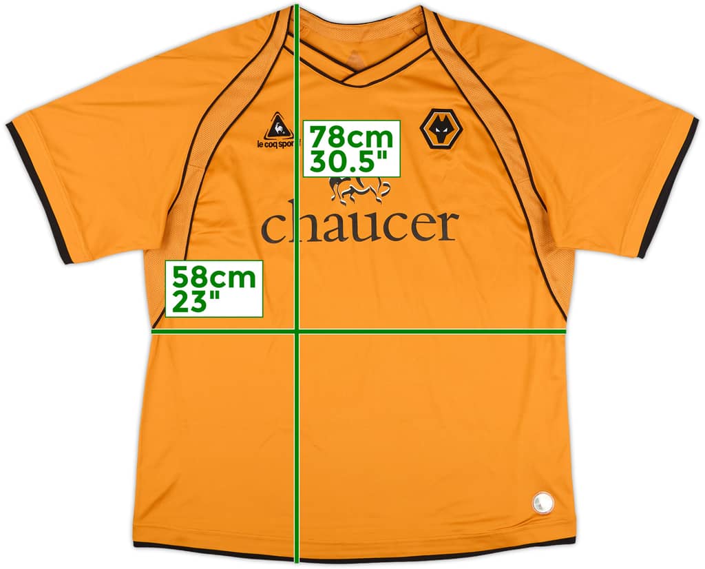 2006-08 Wolves Home Shirt - 8/10 - (XL)
