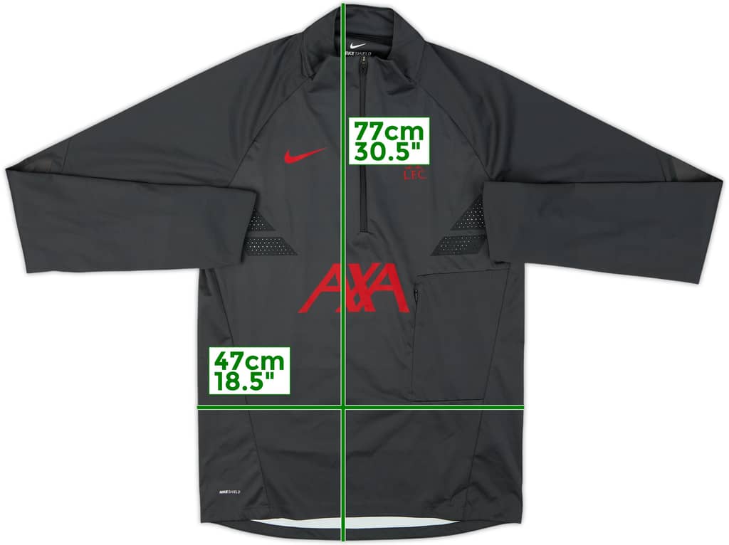 2020-21 Liverpool Player Issue 1/2 Zip Strike Drill Top - 8/10 - (S)
