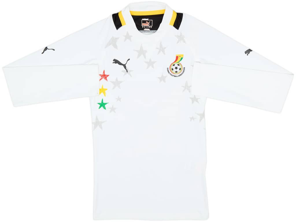 2012-13 Ghana Player Issue Home L/S Shirt - 10/10 - (M)