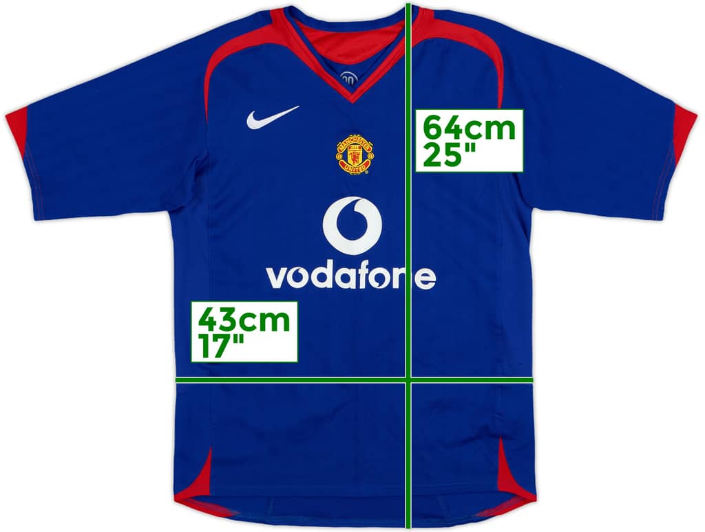 2005-06 Manchester United Away Shirt - 7/10 - (L.Boys)