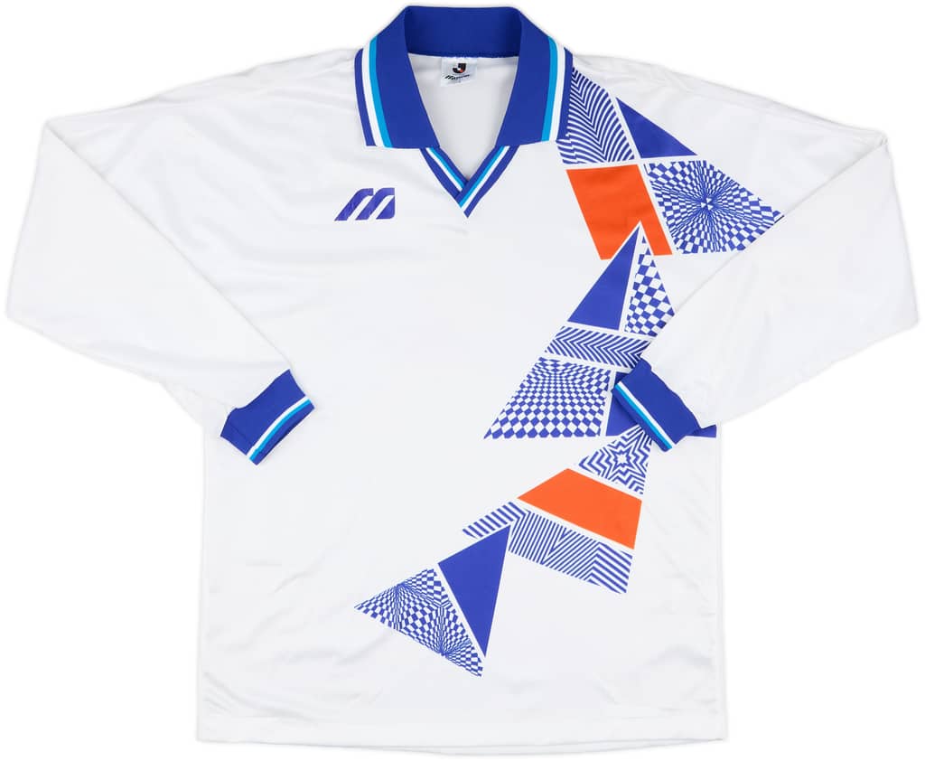 1993 Mizuno Template Home L/S Shirt (Yokohama Flugels) - 7/10 - (L)