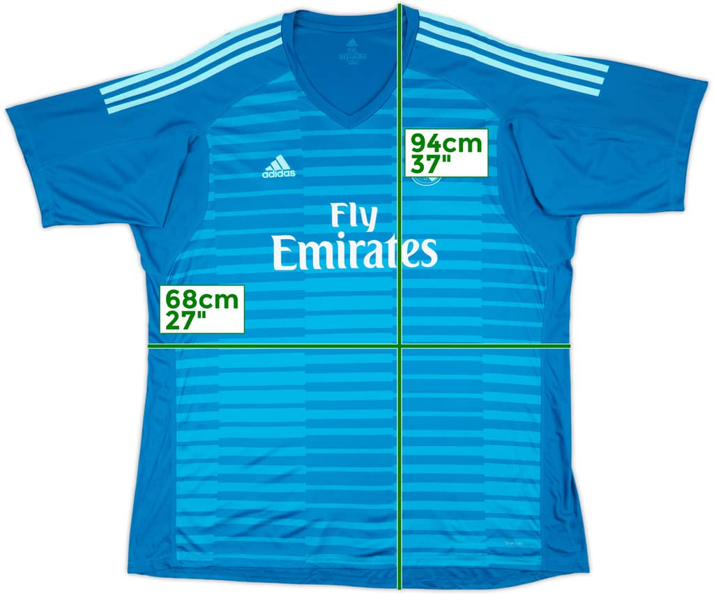 2018-19 Real Madrid GK S/S Shirt - 9/10 - (3XL)