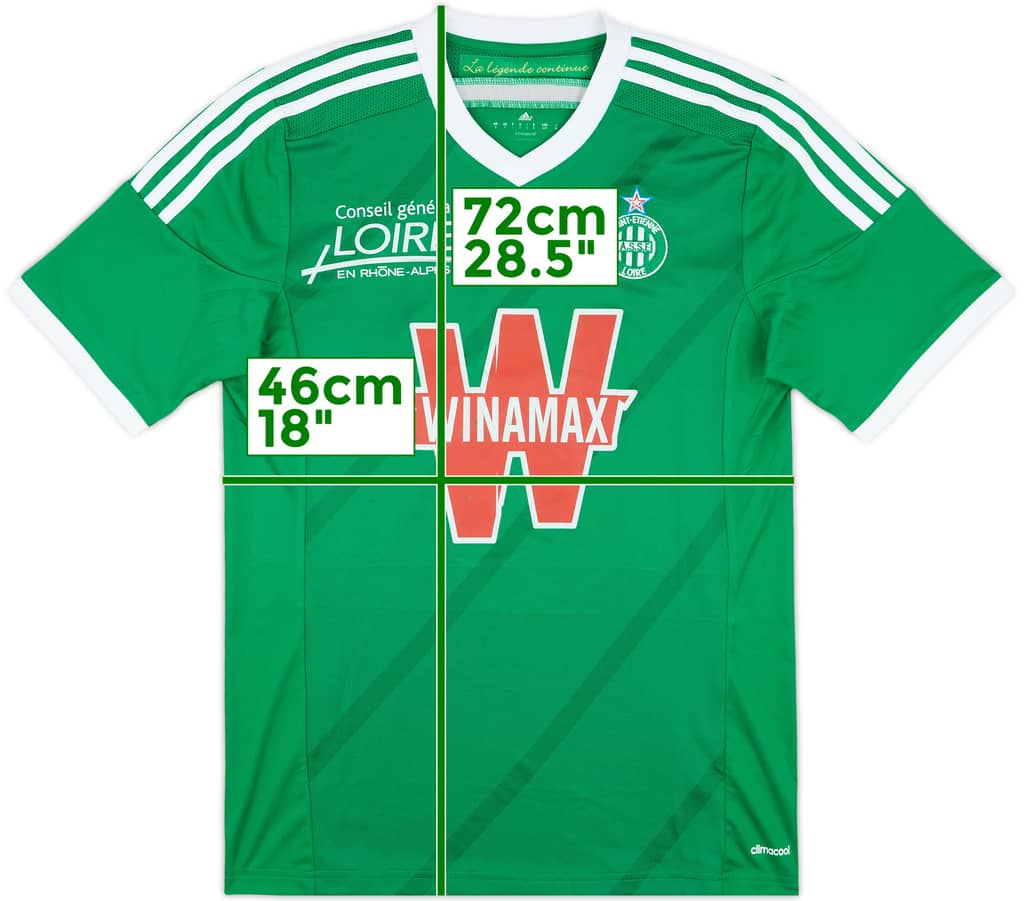 2014-15 St Etienne Home Shirt - 8/10 - (S)