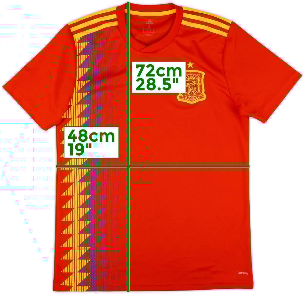 2018-19 Spain Home Shirt - 10/10 - (S)
