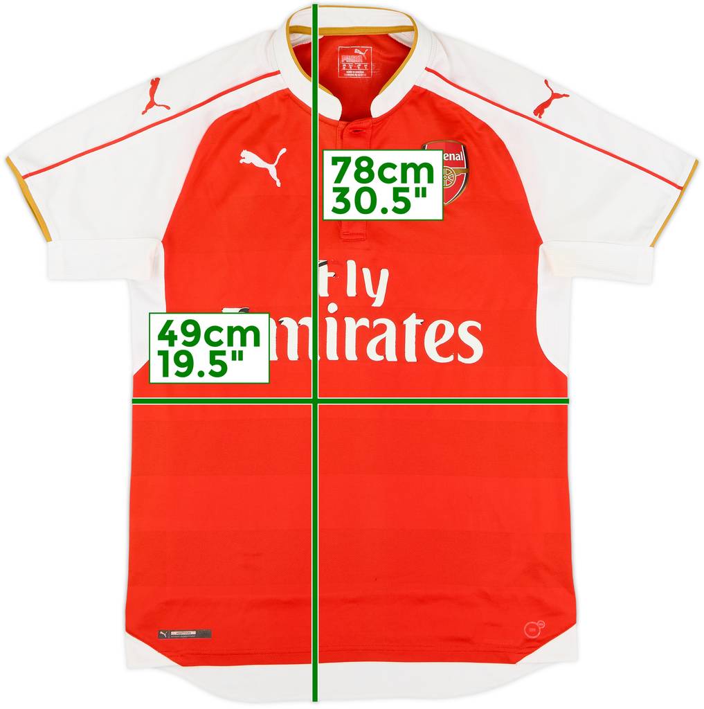 2015-16 Arsenal Home Shirt - 4/10 - (M)