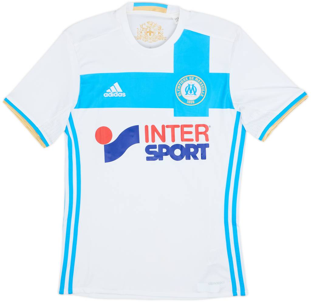 2016-17 Olympique Marseille Home Shirt - 7/10 - (XS)