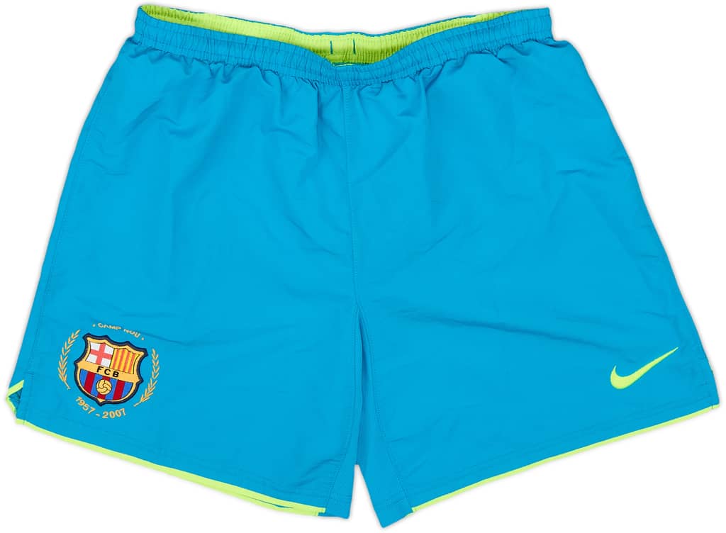 2007-08 Barcelona Away Shorts - 8/10 - (L)