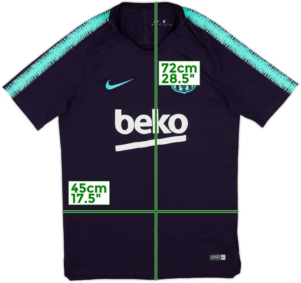 2018-19 Barcelona Nike Training Shirt - 9/10 - (M)