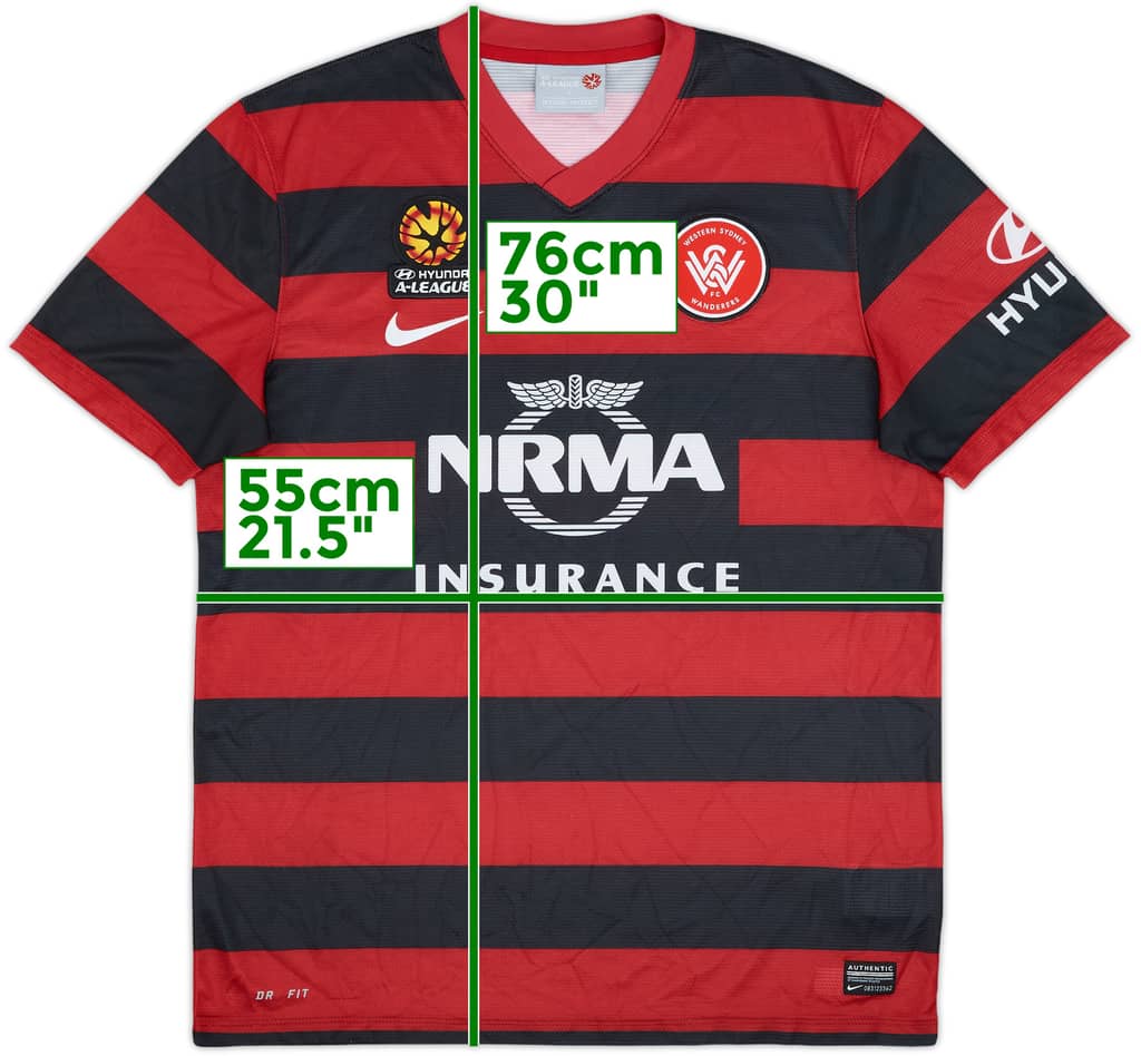 2012-14 Western Sydney Wanderers Home Shirt - 8/10 - (L)