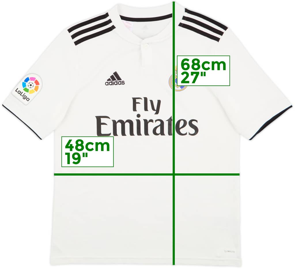 2018-19 Real Madrid Home Shirt - 9/10 - (XL.Boys)