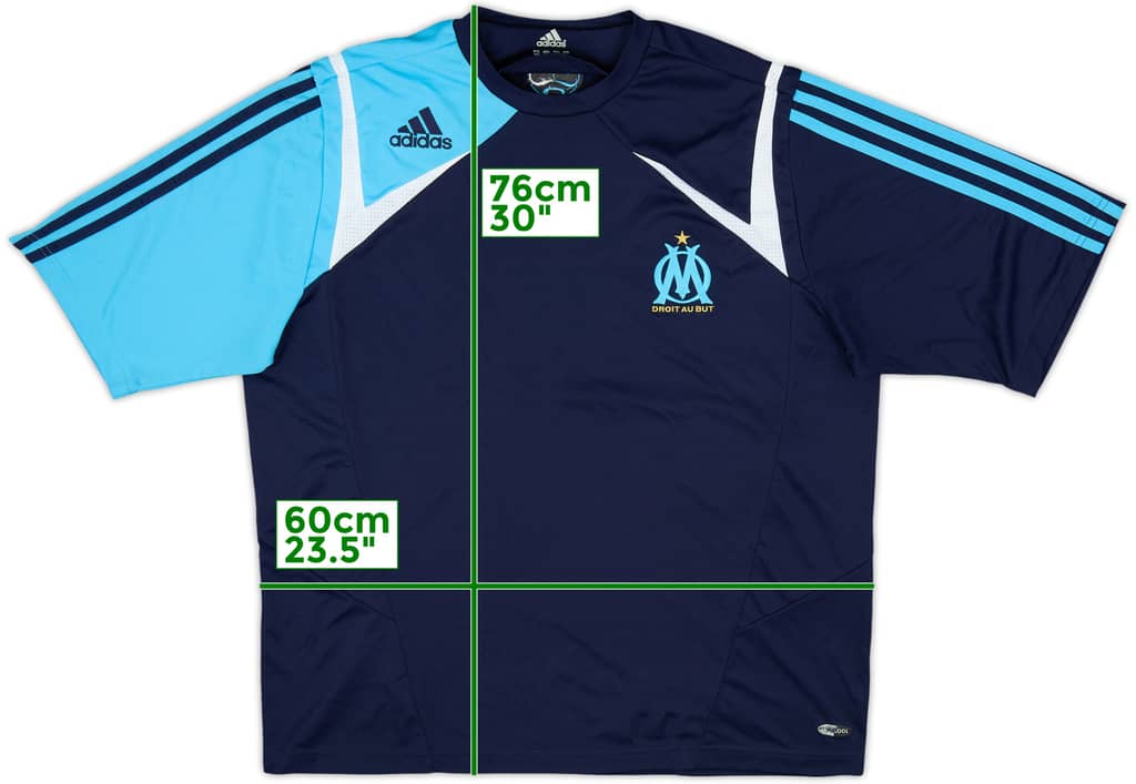 2007-08 Olympique Marseille adidas Training Shirt - 7/10 - (L/XL)