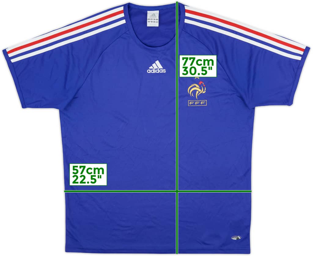 2006-08 France adidas Basic Training Shirt - 6/10 - (L)