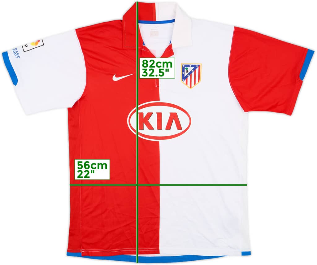 2006-07 Atletico Madrid Home Shirt - 8/10 - (L)
