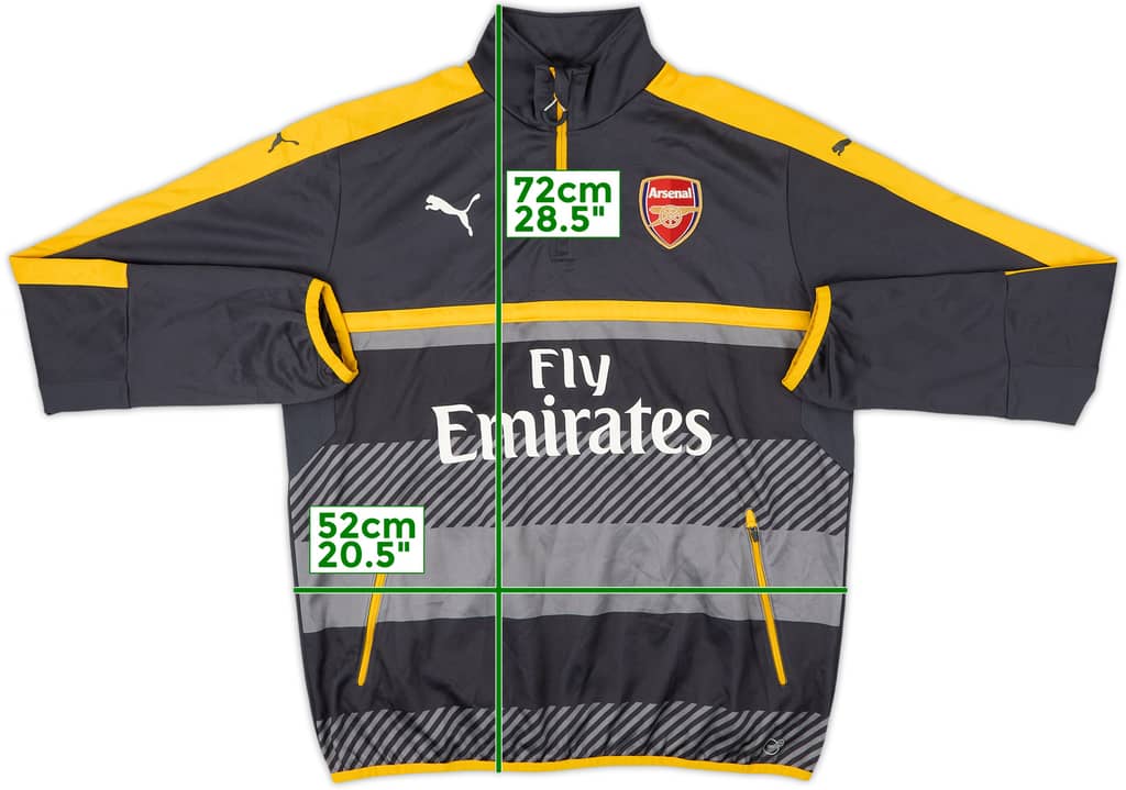 2016-17 Arsenal Puma 1/4 Zip Training Top - 8/10 - (XL)