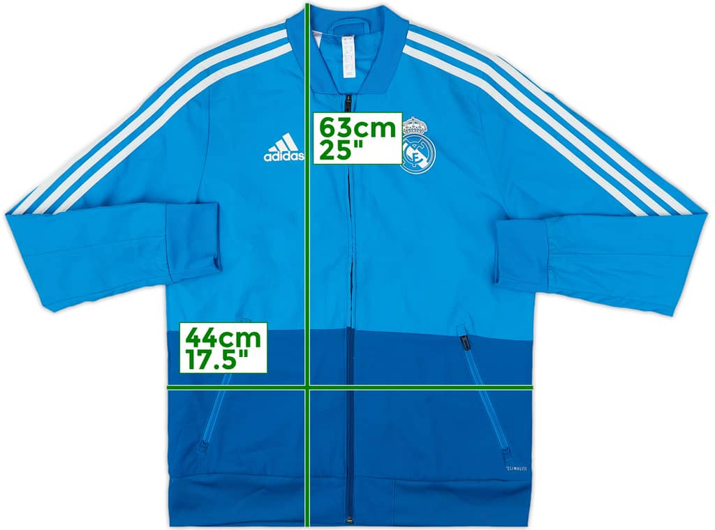 2018-19 Real Madrid adidas Track Jacket - 8/10 - (L.Boys)