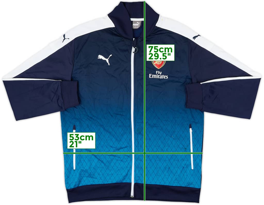 2015-16 Arsenal Puma Track Jacket - 8/10 - (XL)