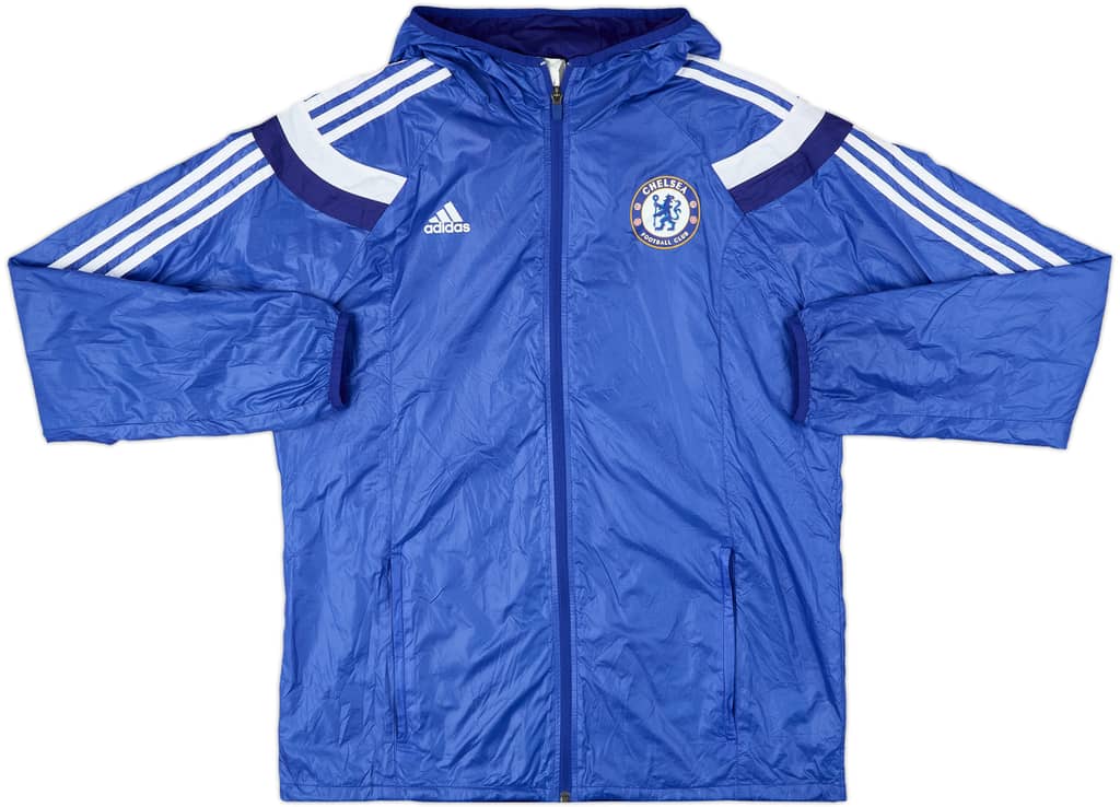 2014-15 Chelsea adidas Hooded Rain Jacket - 8/10 - (L)