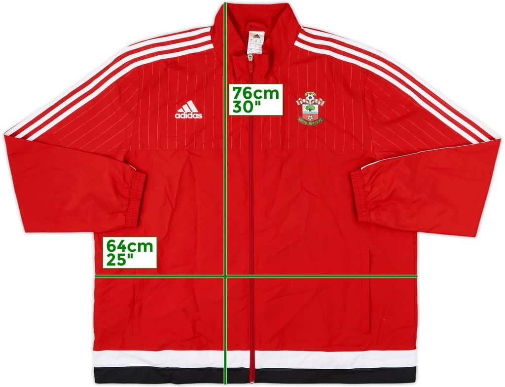 2015-16 Southampton adidas Track Jacket - 8/10 - (XXL)