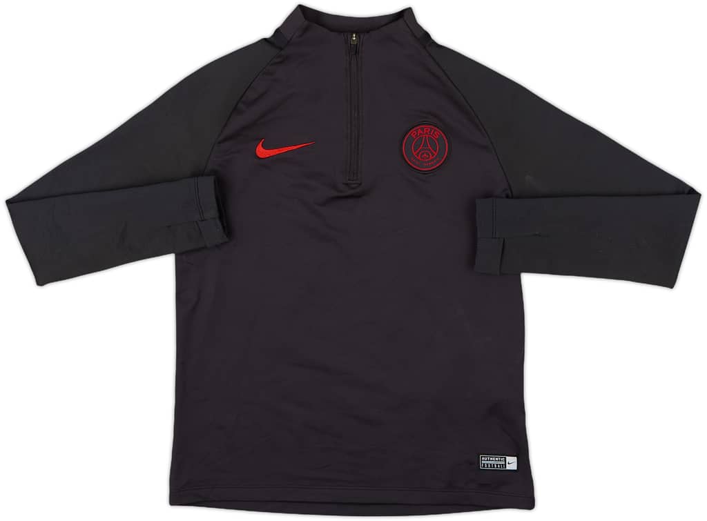 2019-20 Paris Saint-Germain Nike 1/4 Zip Training Top - 8/10 - (M.Boys)