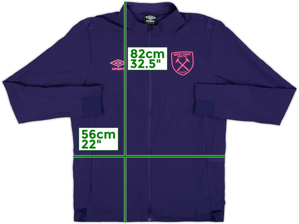 2023-24 West Ham Umbro Track Jacket - 9/10 - (M)