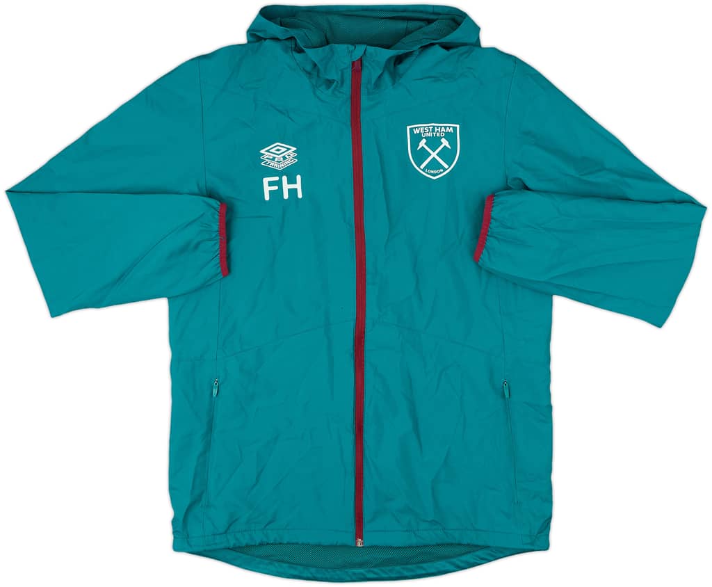 2023-24 West Ham Staff Issue Umbro Hooded Rain Jacket FH - 8/10 - (M)
