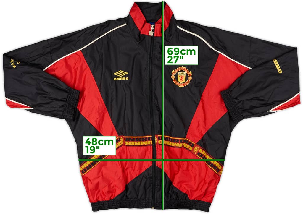1996-97 Manchester United Umbro Track Jacket - 9/10 - (S)