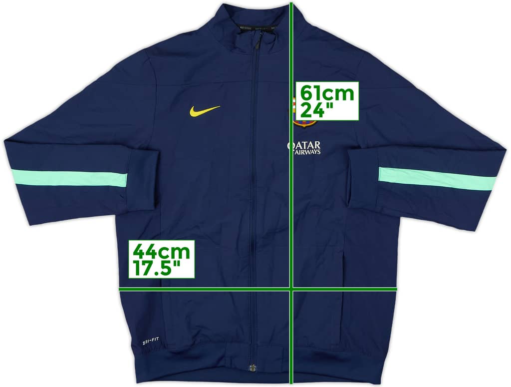 2013-14 Barcelona Nike Track Jacket - 8/10 - (L.Boys)