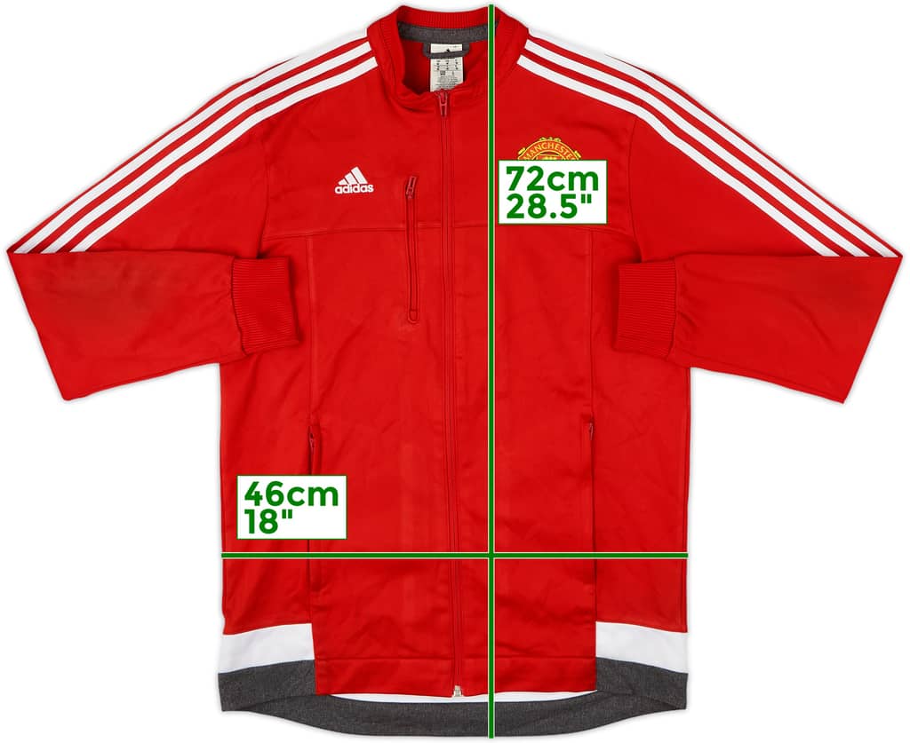 2015-16 Manchester United adidas Track Jacket - 8/10 - (M)