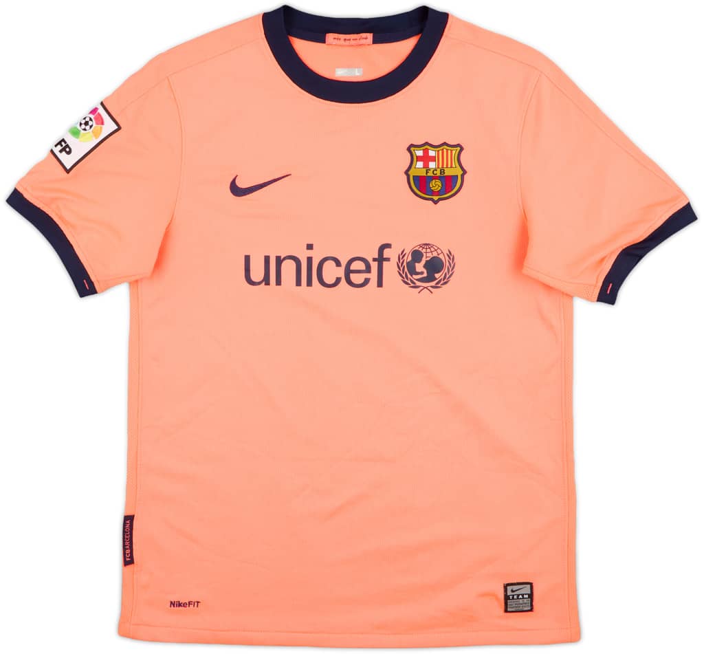 2009-10 Barcelona Away Shirt - 9/10 - (L.Boys)