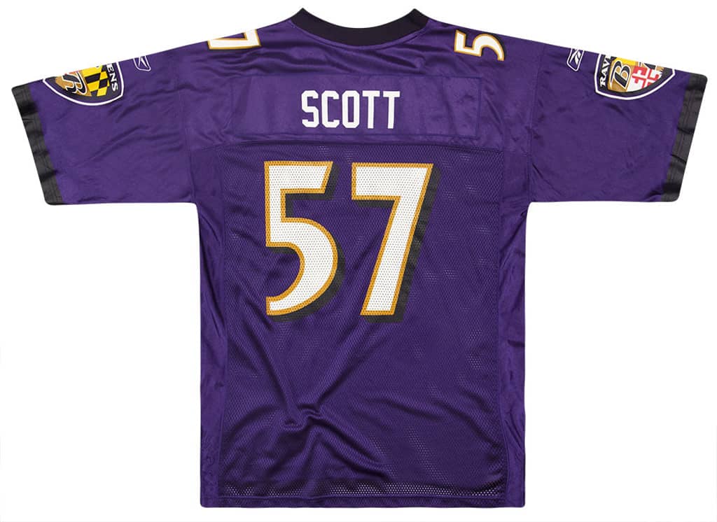2005-06 Baltimore Ravens Scott #57 Reebok On Field Jersey (Home) L