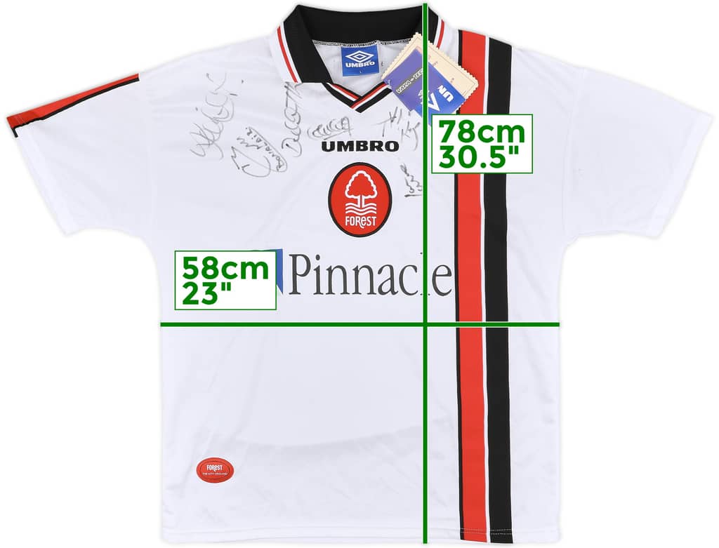 1998-99 Nottingham Forest Signed Away Shirt (L)