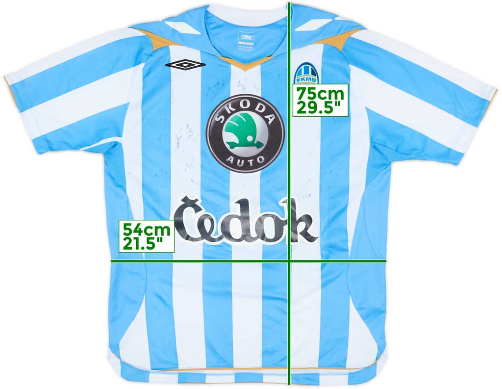 2008-09 Mlada Boleslav Squad Signed Home Shirt - 7/10 - (L)