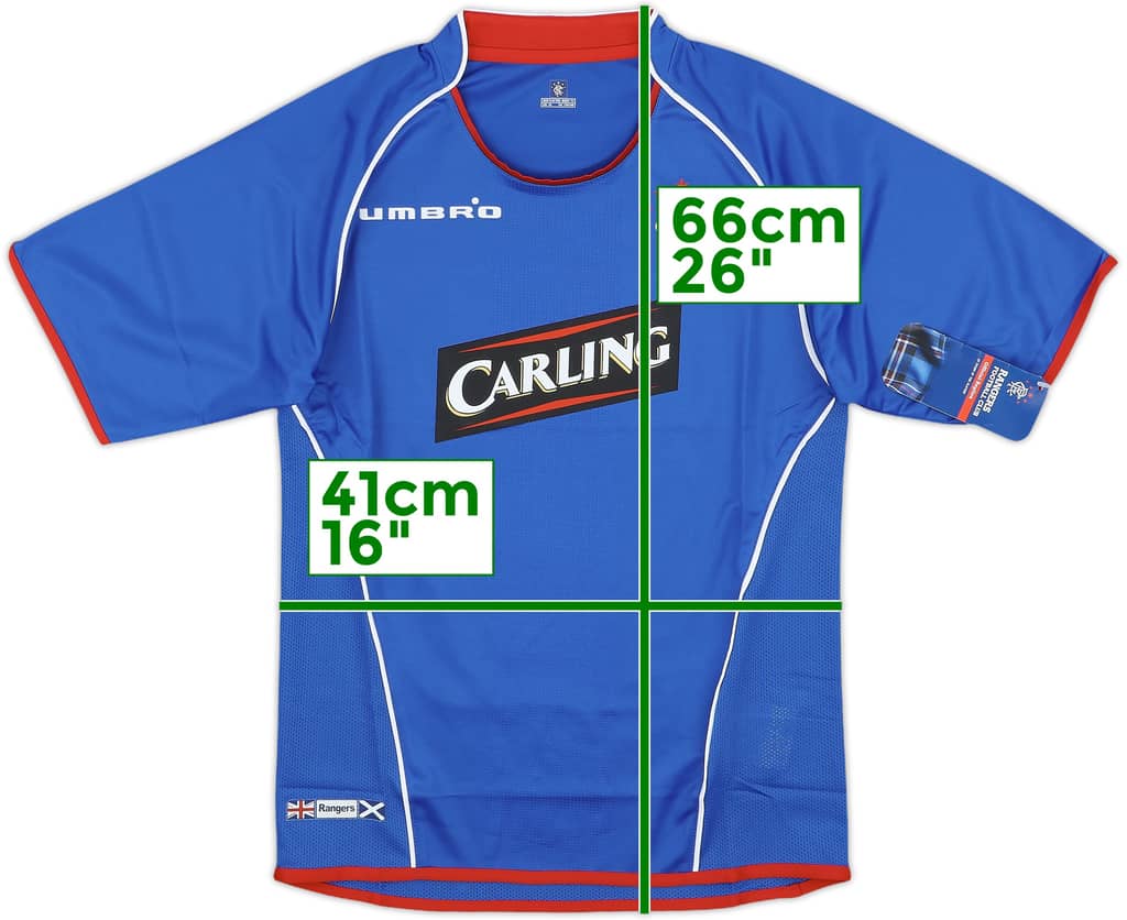 2005-06 Rangers Home Shirt (S.Boys)