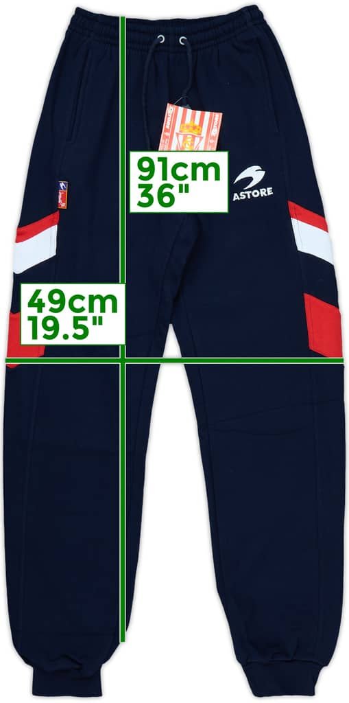 1997-98 Sporting Gijon Astore Track Pants/Bottoms (S)
