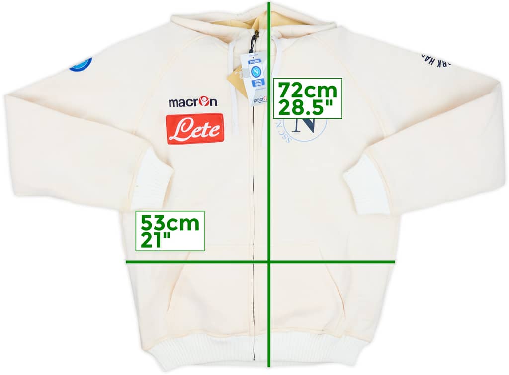 2009-10 Napoli Macron Hooded Track Jacket (L)