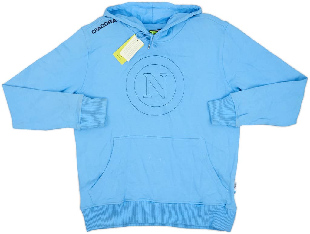 2008-09 Napoli Diadora Hooded Sweat Top (L)