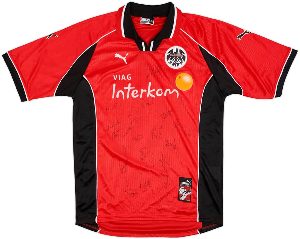 1998-00 Eintracht Frankfurt Signed Home Shirt - 8/10 - (L)
